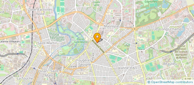 localisation de l'entreprise MONSIEUR FRANCOIS TULLIER  RENNES