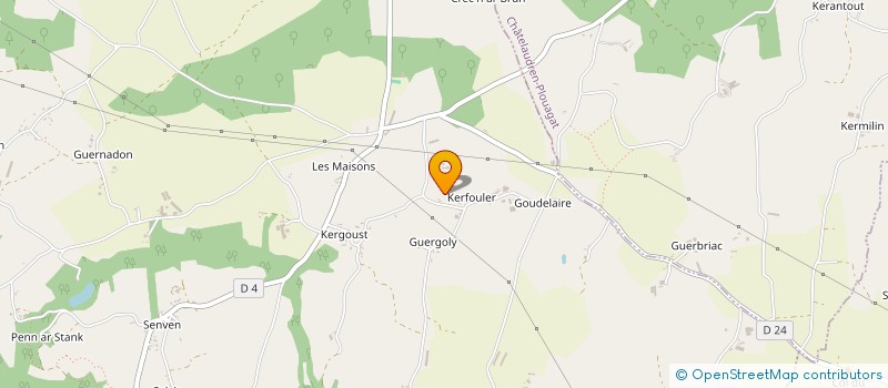 localisation de l'entreprise MONSIEUR FRANCOIS TURBAN  SAINT-JEAN-KERDANIEL