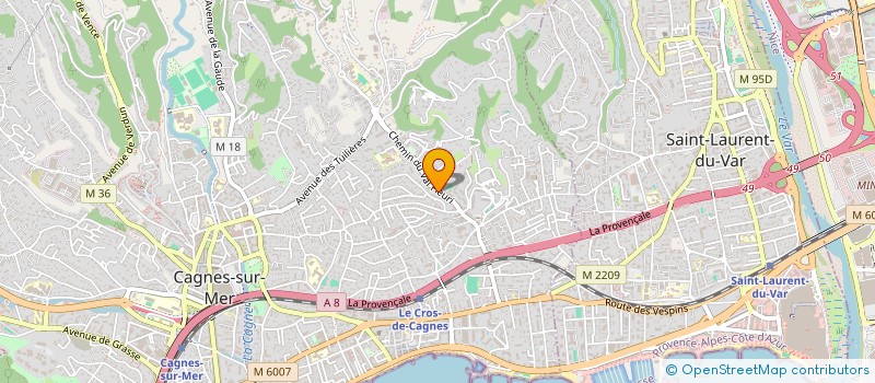 localisation de l'entreprise MONSIEUR FRANCOIS UM  CAGNES-SUR-MER