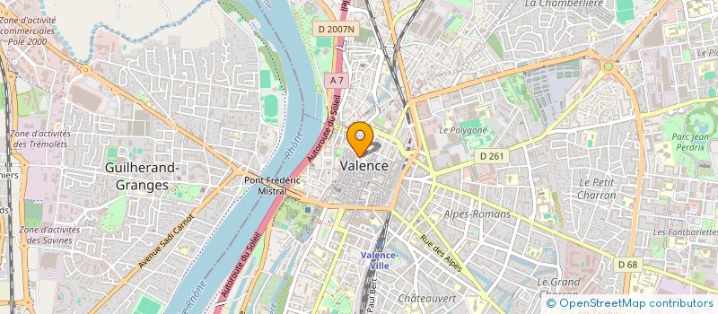 localisation de l'entreprise MONSIEUR FRANCOIS VACHER à VALENCE