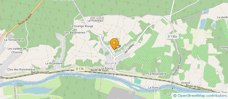 localisation de l'entreprise MONSIEUR FRANCOIS VACHON à MONTRICHARD-VAL-DE-CHER