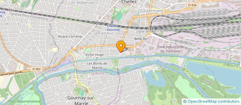 localisation de l'entreprise MONSIEUR FRANCOIS VAILLANT  CHELLES