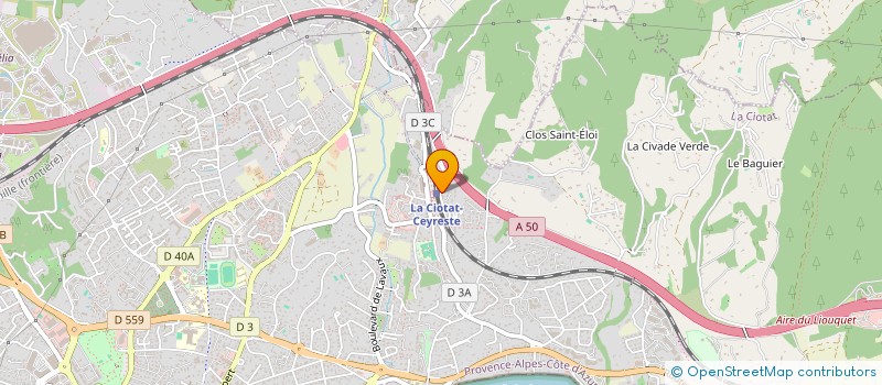 localisation de l'entreprise MONSIEUR FRANCOIS VALENTE  LA CIOTAT