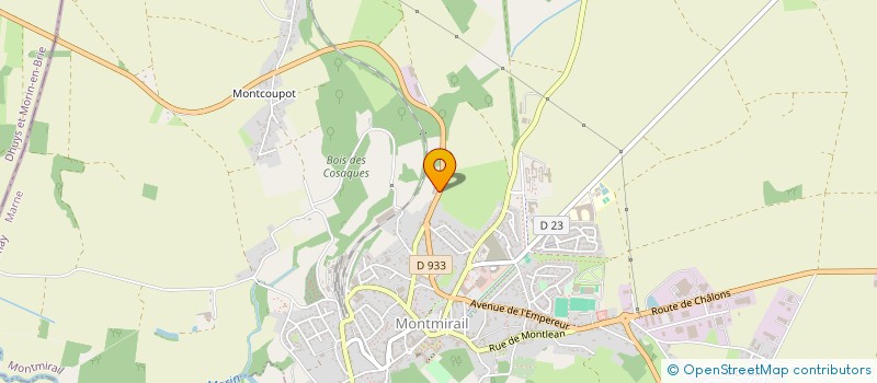 localisation de l'entreprise MONSIEUR FRANCOIS VALLET  MONTMIRAIL