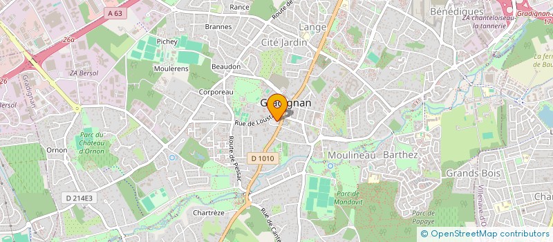 localisation de l'entreprise MONSIEUR FRANCOIS VALLOT à GRADIGNAN