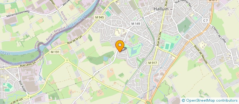 localisation de l'entreprise MONSIEUR FRANCOIS VANDEPLASSCHE à HALLUIN
