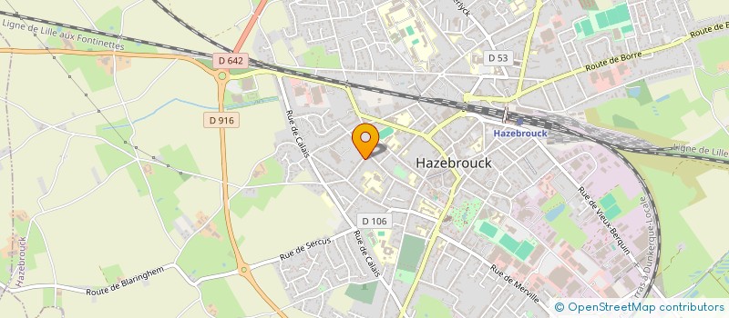 localisation de l'entreprise MONSIEUR FRANCOIS VANHOVE à HAZEBROUCK