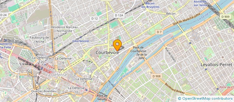 localisation de l'entreprise MONSIEUR FRANCOIS VASLET à COURBEVOIE