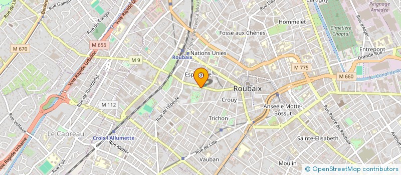 localisation de l'entreprise MONSIEUR FRANCOIS VASSEUR  ROUBAIX