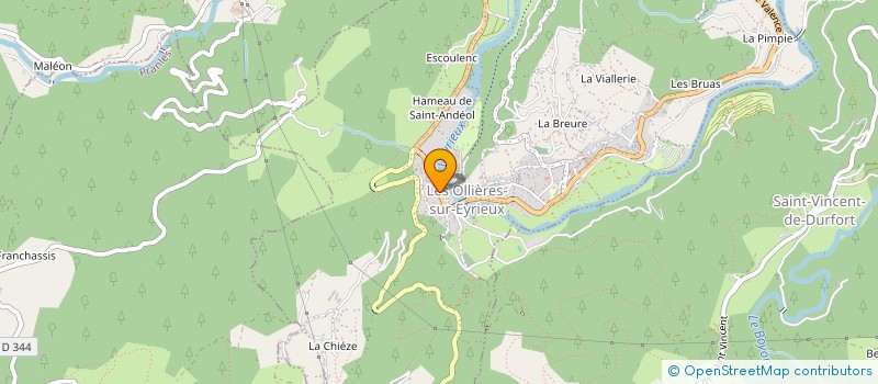 localisation de l'entreprise MONSIEUR FRANCOIS VEDEL à SAINT-MICHEL-DE-CHABRILLANOUX