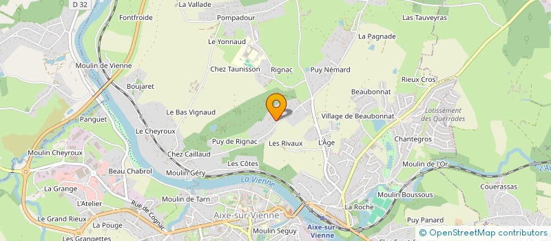 localisation de l'entreprise MONSIEUR FRANCOIS VENEL à AIXE-SUR-VIENNE