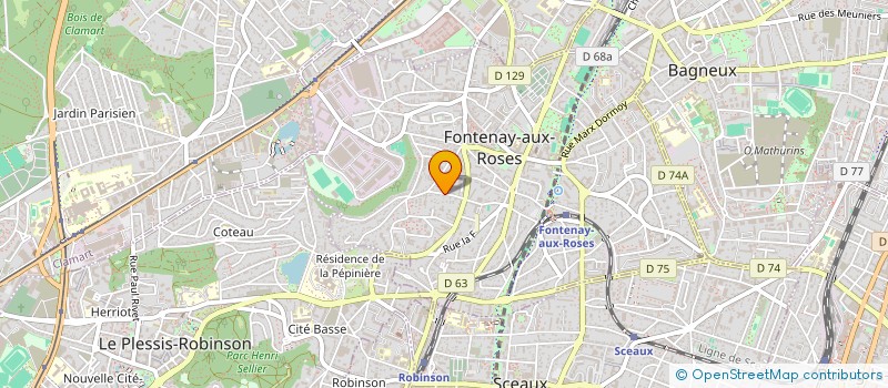 localisation de l'entreprise MONSIEUR FRANCOIS VERLY à FONTENAY-AUX-ROSES