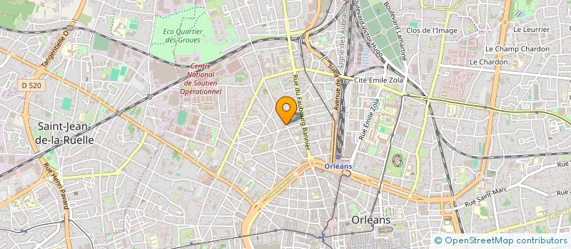 localisation de l'entreprise MONSIEUR FRANCOIS VERNEREY à ORLEANS