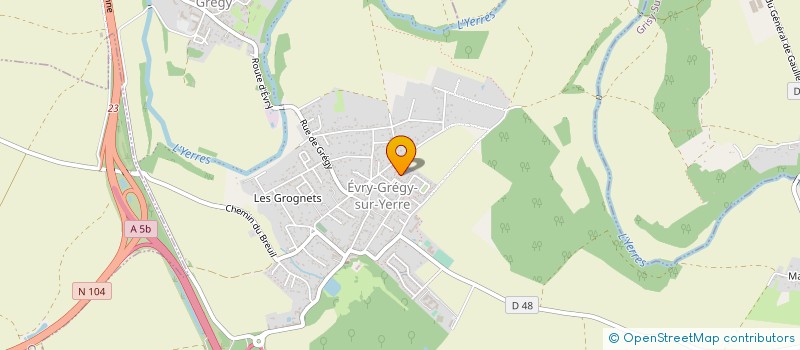 localisation de l'entreprise MONSIEUR FRANCOIS VERRIER  EVRY-GREGY-SUR-YERRE