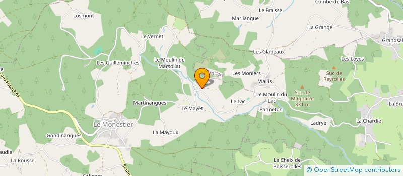 localisation de l'entreprise MONSIEUR FRANCOIS VIALATTE  LE MONESTIER