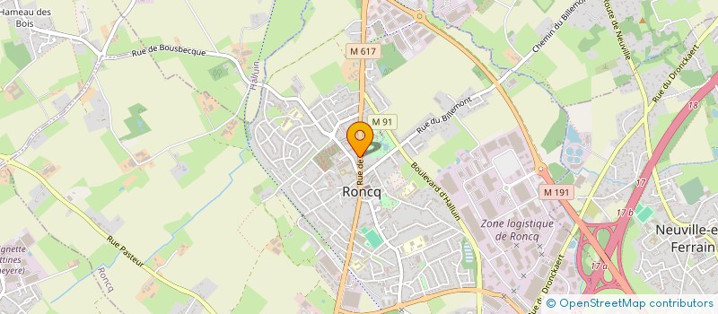 localisation de l'entreprise MONSIEUR FRANCOIS-VIANNEY BONTINCK  RONCQ