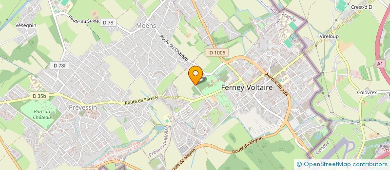 localisation de l'entreprise MONSIEUR FRANCOIS VIBERT à FERNEY-VOLTAIRE