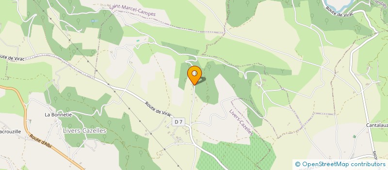 localisation de l'entreprise MONSIEUR FRANCOIS VIDAILLAC  LIVERS-CAZELLES