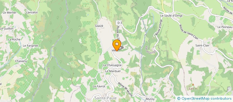 localisation de l'entreprise MONSIEUR FRANCOIS VILARD  SAINTE-PAULE