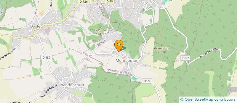 localisation de l'entreprise MONSIEUR FRANCOIS VILLAUMIE  MONTBOUTON