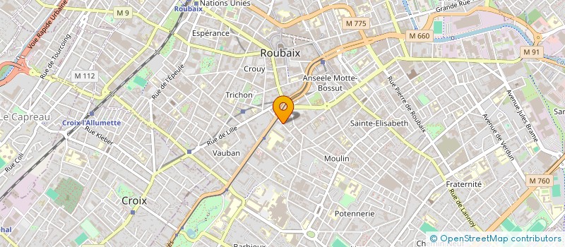 localisation de l'entreprise MONSIEUR FRANCOIS VILLETTE  ROUBAIX