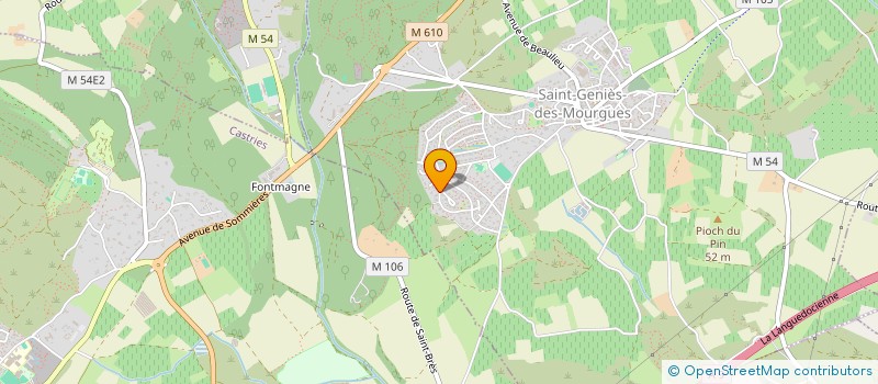 localisation de l'entreprise MONSIEUR FRANCOIS VINCENT  SAINT-GENIES-DES-MOURGUES