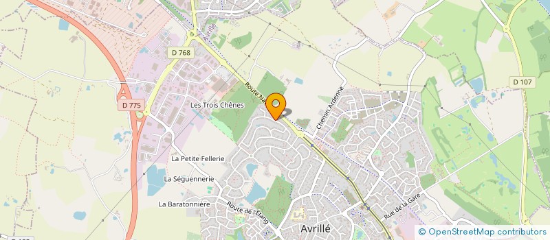 localisation de l'entreprise MONSIEUR FRANCOIS VION-DURY à AVRILLE