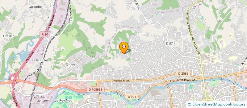 localisation de l'entreprise MONSIEUR FRANCOIS VIROLLE  BRIVE-LA-GAILLARDE