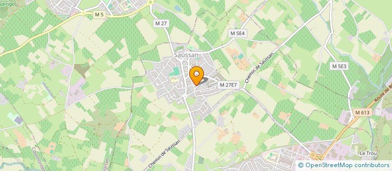 localisation de l'entreprise MONSIEUR FRANCOIS VIVIEN  SAUSSAN