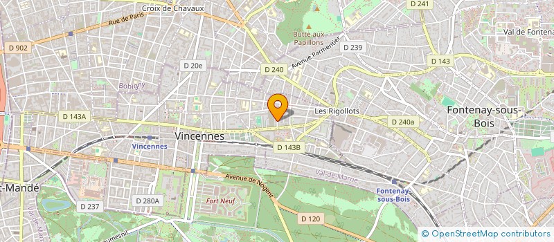 localisation de l'entreprise MONSIEUR FRANCOIS VOGEL à VINCENNES