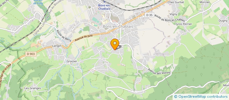 localisation de l'entreprise MONSIEUR FRANCOIS VOGUET  BONS-EN-CHABLAIS