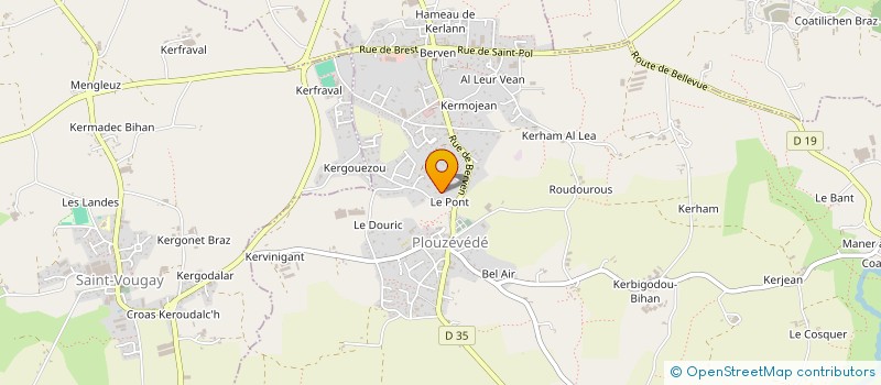 localisation de l'entreprise MONSIEUR FRANCOIS VOISIN  PLOUZEVEDE