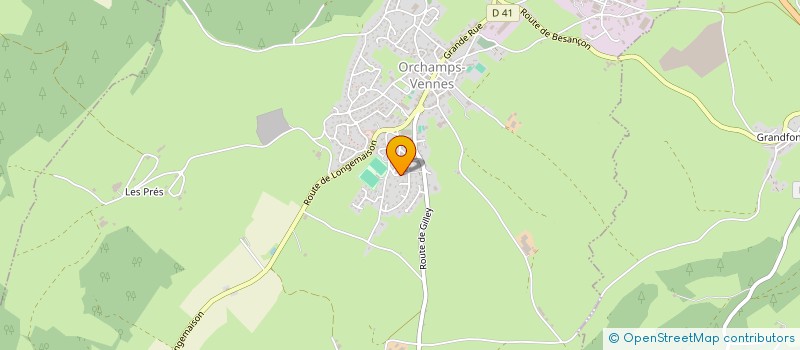 localisation de l'entreprise MONSIEUR FRANCOIS VUILLEMIN  ORCHAMPS-VENNES