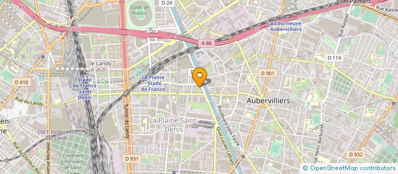 localisation de l'entreprise MONSIEUR FRANCOIS WARNOT  AUBERVILLIERS