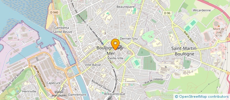 localisation de l'entreprise MONSIEUR FRANCOIS WECXSTEEN à BOULOGNE-SUR-MER