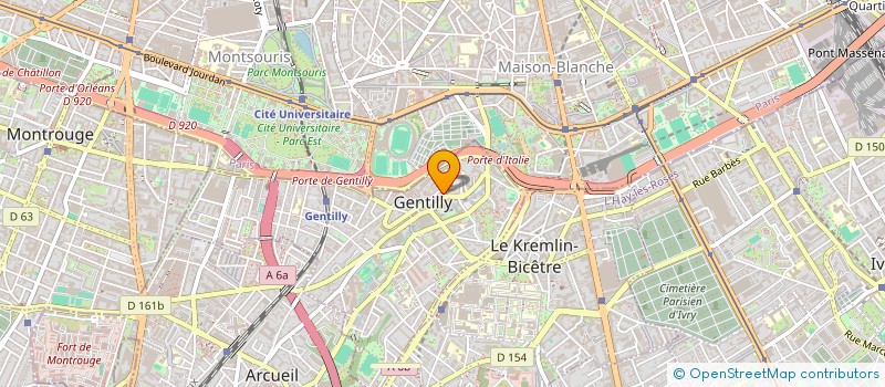 localisation de l'entreprise MONSIEUR FRANCOIS WEIL à GENTILLY