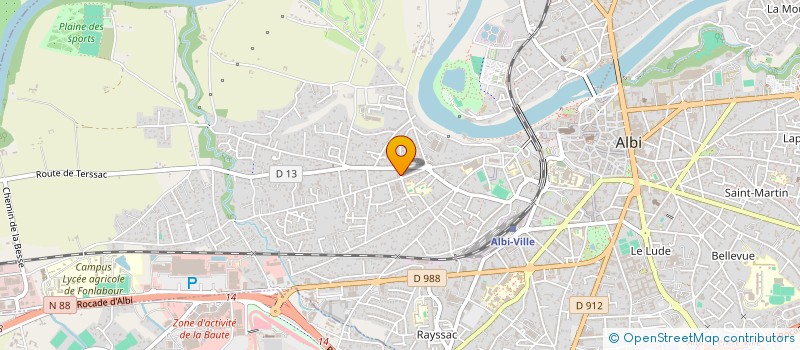 localisation de l'entreprise MONSIEUR FRANCOIS-XAVIER ALARY à ALBI