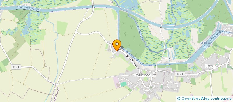 localisation de l'entreprise MONSIEUR FRANCOIS XAVIER AUBERT  PAILLENCOURT