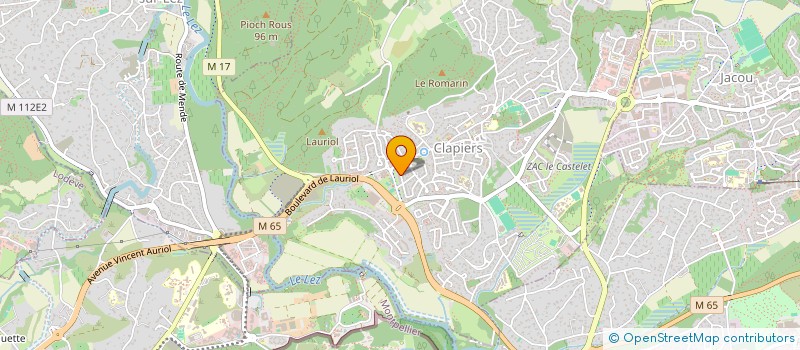 localisation de l'entreprise MONSIEUR FRANCOIS-XAVIER AUDUREAU  CLAPIERS