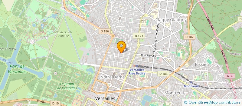 localisation de l'entreprise MONSIEUR FRANCOIS-XAVIER BERTIN à VERSAILLES