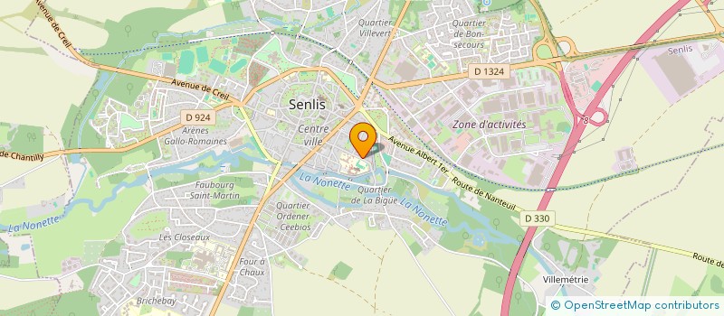 localisation de l'entreprise MONSIEUR FRANCOIS XAVIER BOURREAU  SENLIS