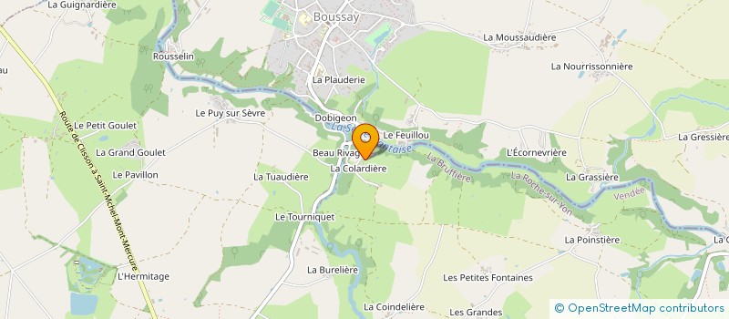localisation de l'entreprise MONSIEUR FRANCOIS XAVIER BOUSSEAU à LA BRUFFIERE
