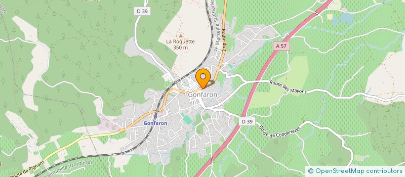 localisation de l'entreprise MONSIEUR FRANCOIS-XAVIER BRUNIER  GONFARON