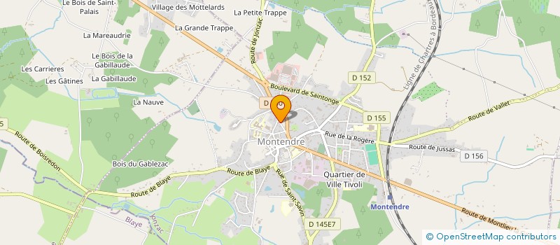localisation de l'entreprise MONSIEUR FRANCOIS XAVIER CAILLET à MONTENDRE