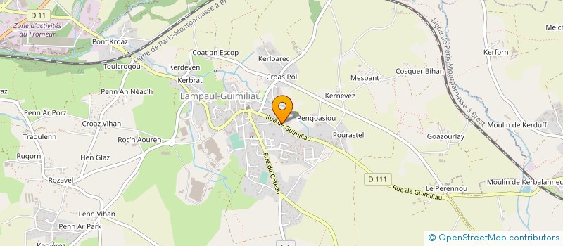 localisation de l'entreprise MONSIEUR FRANCOIS-XAVIER CHARBONNIER  LAMPAUL-GUIMILIAU