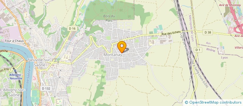 localisation de l'entreprise MONSIEUR FRANCOIS-XAVIER CHASTANG  MONTANAY