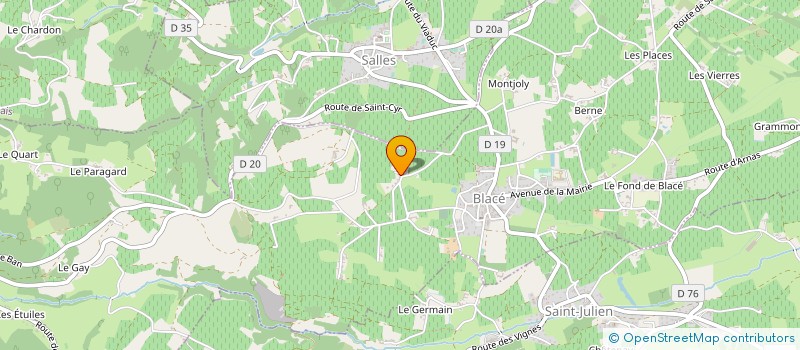 localisation de l'entreprise MONSIEUR FRANCOIS-XAVIER CHAUMET  BLACE