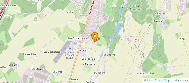 localisation de l'entreprise MONSIEUR FRANCOIS-XAVIER COIN  SORIGNY