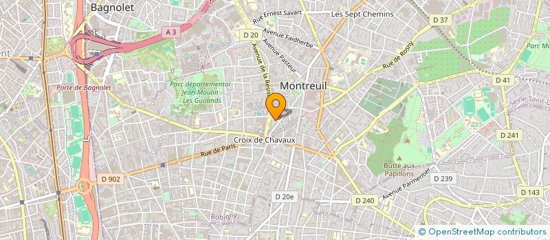localisation de l'entreprise MONSIEUR FRANCOIS-XAVIER DANLOS à MONTREUIL