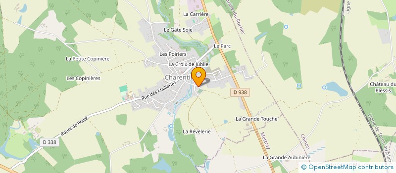 localisation de l'entreprise MONSIEUR FRANCOIS-XAVIER DE LA PALLIERE  CHARENTILLY